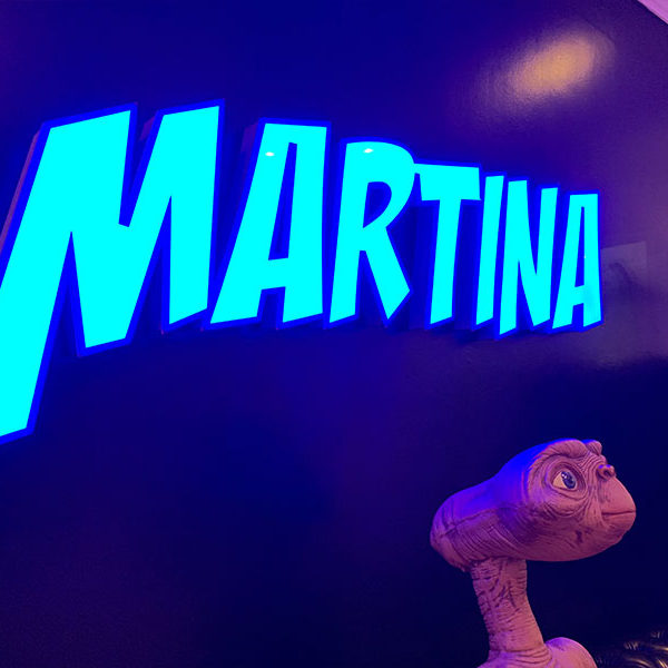 Cartel de letras Iluminadas con Led RGB Martina